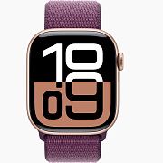 Apple Watch S10 42mm Rose Gold Sport Loop Plum AW10-12