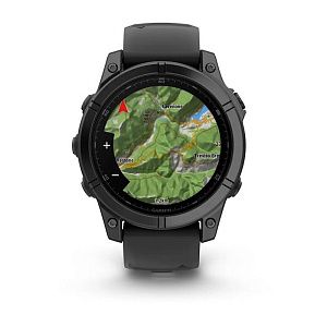 Смарт-часы Garmin Fenix E AMOLED Slate Gray with Black Silicone Band 010-03025-01