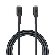 Кабель Powerology USB-C - Lightning, 1.2 м, 60 Вт, черный PWCTL1M-BK