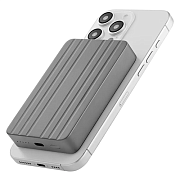 Внешний аккумулятор uBear Icon с MagSafe Qi2, 10000 мАч, 15 Вт, серый UI10000-PDM