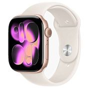 Apple Watch S11 46mm Rose Gold Sport Band Light Blush M/L AW112-ML