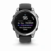 Смарт-часы Garmin Fenix E AMOLED Slate Gray with Black Silicone Band 010-03025-01