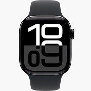 Apple Watch S10 42mm Jet Black Sport Band M/L AW10-744