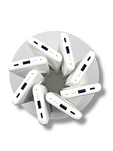 Док-станция + 8 Внешних аккумулятора Powerology, 20 Вт, белый PPBCHA2681WH