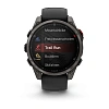 Смарт-часы Garmin Fenix 8 Pro 47mm Amoled Sapphire Lens Carbon Grey DLC Titanium With Black/Pebble Gray 010-03198-01