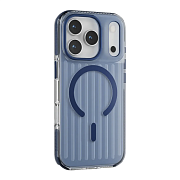 Чехол Levelo Cabin с MagSafe для iPhone 17 Pro, синий LVLCBN17PMNBL
