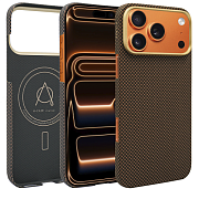 Чехол A-Case Desen с MagSafe для iPhone 17 Pro Max, коричневый ADS17PM-BR