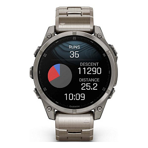 Смарт-часы Garmin Fenix 8 47 мм Amoled Sapphire Titanium Band+Grapphite Silicone Band 010-02904-40