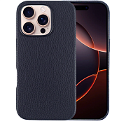 Чехол A-Case Amur с MagSafe для iPhone 16 Pro Max, экокожа, темно-синий ACP16PM-BL