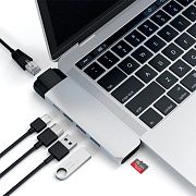 Адаптер Satechi USB-C Pro Hub, Ethernet, 4K HDMI, белый 80760