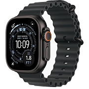 Apple Watch Ultra 3 49mm Black Titanium Case Ocean Band Black AWUB3-45