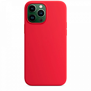 Чехол Silicone Case с MagSafe для iPhone 13 Pro Max, красный 1233