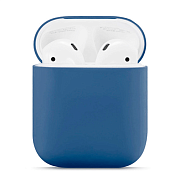 Чехол для AirPods 2, силикон, синий AIR2-21