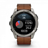 Смарт-часы Garmin Fenix 8 51 мм Amoled Sapphire Bare Titanium Black with Chestnut Leather Band+Grapphite Silicone Band 010-02905-40