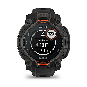 Спортивные часы Garmin Instinct 3 Solar 45 мм Black with Black Band 010-02934-00