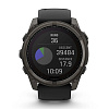 Смарт-часы Garmin Fenix 8 51 мм Solar Sapphire Carbon Gray DLC Titanium with Black/Pebble Gray Silicone 010-02907-11