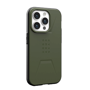 Чехол UAG Civilian с MagSafe для iPhone 15 Pro, зеленый UCV15P-2