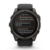 Смарт-часы Garmin Fenix 8 51 мм Solar Sapphire Carbon Gray DLC Titanium with Black/Pebble Gray Silicone 010-02907-11