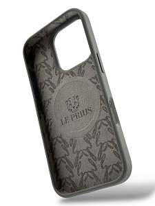 Чехол Le Prius Shiva с MagSafe для iPhone 16 Pro, серый LPS16P-GR