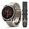 Смарт-часы Garmin Fenix 8 47 мм Amoled Sapphire Titanium Band+Grapphite Silicone Band 010-02904-40