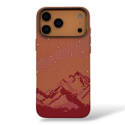 Чехол Mosbros Carbon с MagSafe для iPhone 17 Pro, коралловый MS17P-KR