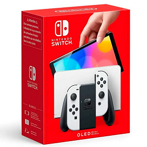 Игровая приставка Nintendo Switch OLED 64 ГБ, без игр, белый, Б/У NS-62W
