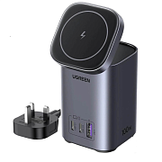 Беспроводное зарядное устройство Ugreen Nexode 2 в 1, серый X555UGR