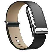 Кожаный ремешок Whoop LeatherLuxe для Whoop Life MG 5.0, L, 24 мм, Black / Cream / Titanium WLMG24L-BCT