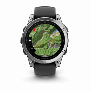 Смарт-часы Garmin Fenix E AMOLED Slate Gray with Black Silicone Band 010-03025-01