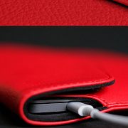 Чехол DOST для MacBook Pro/Air 14" , экокожа, красный DOST-35