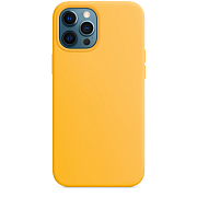 Чехол Silicone Case с MagSafe для iPhone 12 Pro Max, желтый IP12PM-SUN