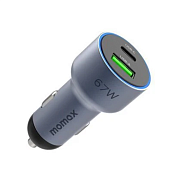 Автомобильное зарядное устройство Momax Move USB-C, USB-A, 67 Вт, серый AM67W-GR