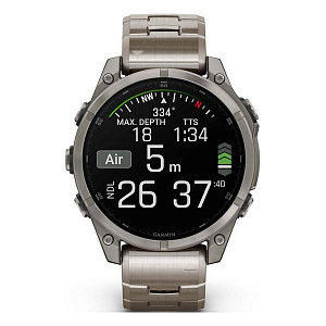 Смарт-часы Garmin Fenix 8 47 мм Amoled Sapphire Titanium Band+Grapphite Silicone Band 010-02904-40