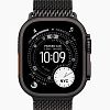Apple Watch Ultra 3 49mm Black Titanium Case Milanese Loop Black L AWUB3-49