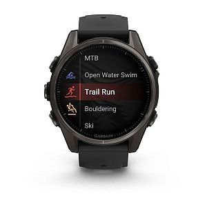 Смарт-часы Garmin Fenix 8 43 mm Amoled Sapphire Titanium Carbon Gray 010-02903-21
