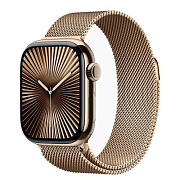 Apple Watch S10 42mm Titanium Gold Milanese Loop Gold AW10T-28