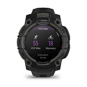 Спортивные часы Garmin Instinct 3 Amoled 45 мм Black with Black Band 010-02936-00