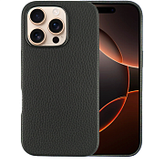 Чехол A-Case Amur с MagSafe для iPhone 16 Pro Max, экокожа, черный ACP16PM-BK