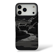 Чехол Mosbros Carbon с MagSafe для iPhone 17 Pro, черный MS17P-BK