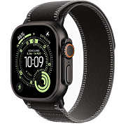 Apple Watch Ultra 3 49mm Black Titanium Case Trail Loop Black/Charcoal S/M AWUB3-29