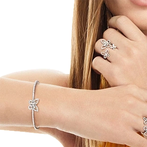 Браслет Graff Butterfly Silhouette Bangle RGB500