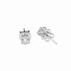 Серьги-пусеты белое золото 750 пробы с бриллиантами 1.40 ct (GIA) GIA-3