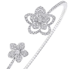 Браслет Graff Wild Flower Open Diamond Bangle RGB513