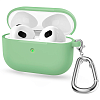 Чехол для AirPods 3, силикон, с карабином, зеленый AIR3K-5