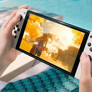 Игровая приставка Nintendo Switch OLED 64 ГБ, без игр, белый, Б/У NS-62W