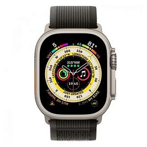 Умные часы Apple Watch Ultra 49 мм Titanium Case GPS + Cellular, титановый/черно-серый Trail Loop, Б/У AWUT-1