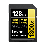 Карта памяти Lexar Professional 1800x UHS-II SDXC 128Gb LEXAR128