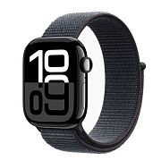 Apple Watch S10 42mm Jet Black Sport Loop Ink AW10-30