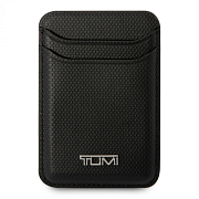 Картхолдер TUMI Leather Ballistic с MagSafe, черный TUCSMSRBAK