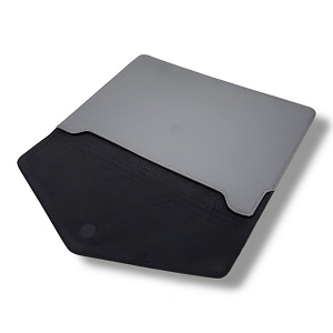 Чехол DOST для MacBook Pro 16", экокожа, темно-серый DOSTP16GR